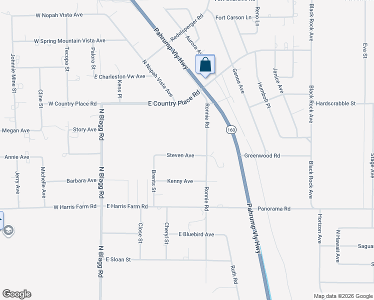 map of restaurants, bars, coffee shops, grocery stores, and more near in Pahrump