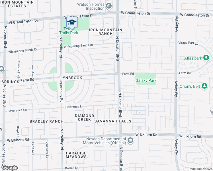 map of restaurants, bars, coffee shops, grocery stores, and more near 4912 Soaring Springs Avenue in Las Vegas