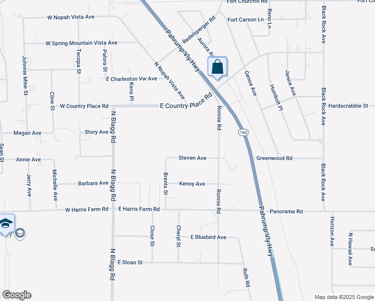 map of restaurants, bars, coffee shops, grocery stores, and more near in Pahrump