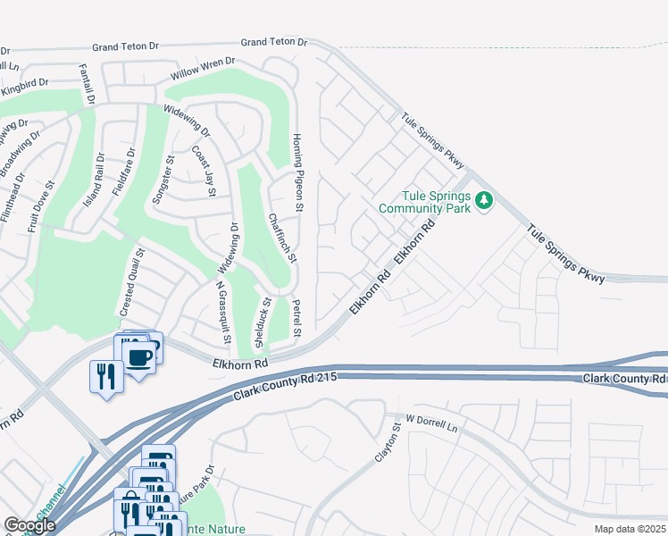 map of restaurants, bars, coffee shops, grocery stores, and more near 1918 Molly Brook Drive in North Las Vegas