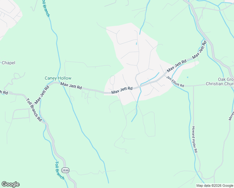 map of restaurants, bars, coffee shops, grocery stores, and more near 254 Max Jett Road in Johnson City