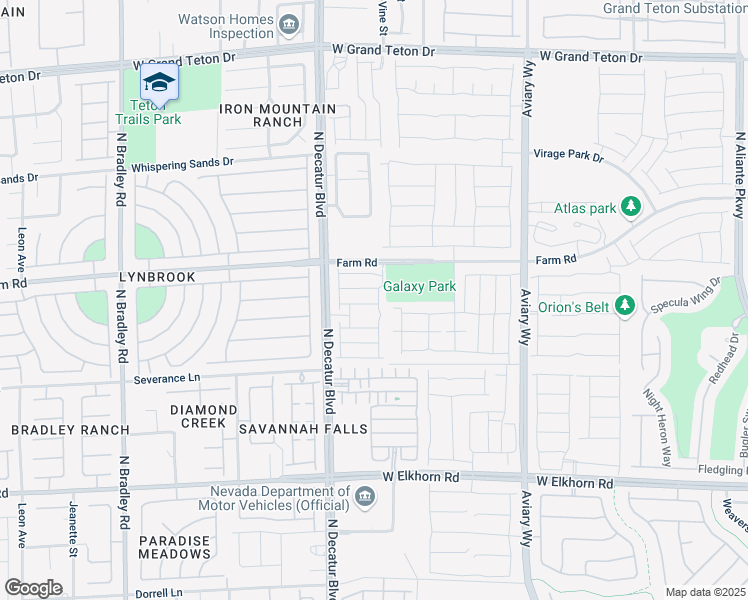map of restaurants, bars, coffee shops, grocery stores, and more near 4640 Frasers Owl Ave in North Las Vegas