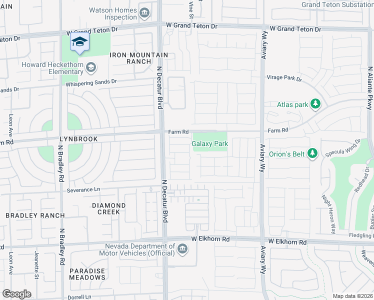 map of restaurants, bars, coffee shops, grocery stores, and more near 4640 Flower Moon Avenue in North Las Vegas