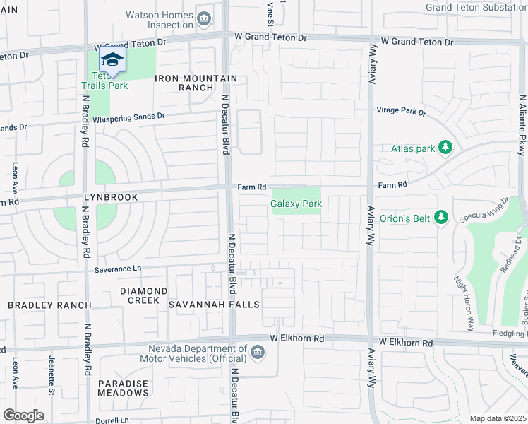 map of restaurants, bars, coffee shops, grocery stores, and more near 4640 Frasers Owl Ave in North Las Vegas