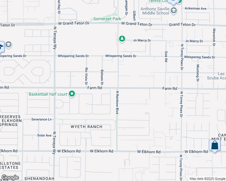 map of restaurants, bars, coffee shops, grocery stores, and more near 7516 Via Fiorentino Street in Las Vegas
