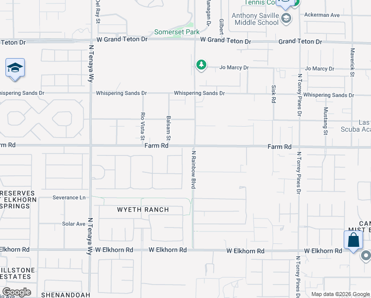 map of restaurants, bars, coffee shops, grocery stores, and more near 7516 Via Fiorentino Street in Las Vegas