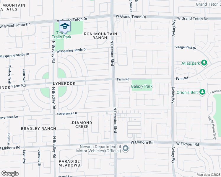 map of restaurants, bars, coffee shops, grocery stores, and more near 7554 Catalina Harbor Street in Las Vegas