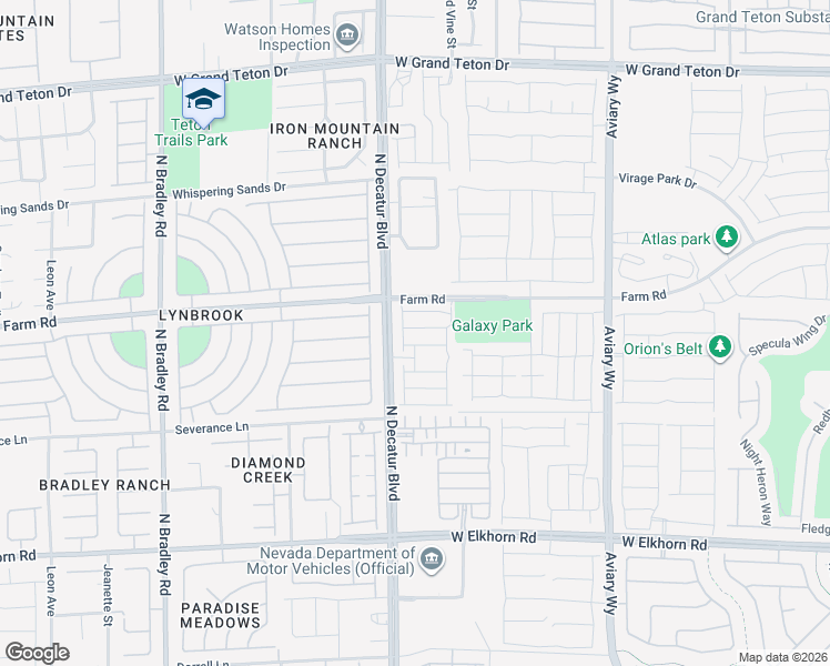 map of restaurants, bars, coffee shops, grocery stores, and more near 4725 Blaise Avenue in North Las Vegas