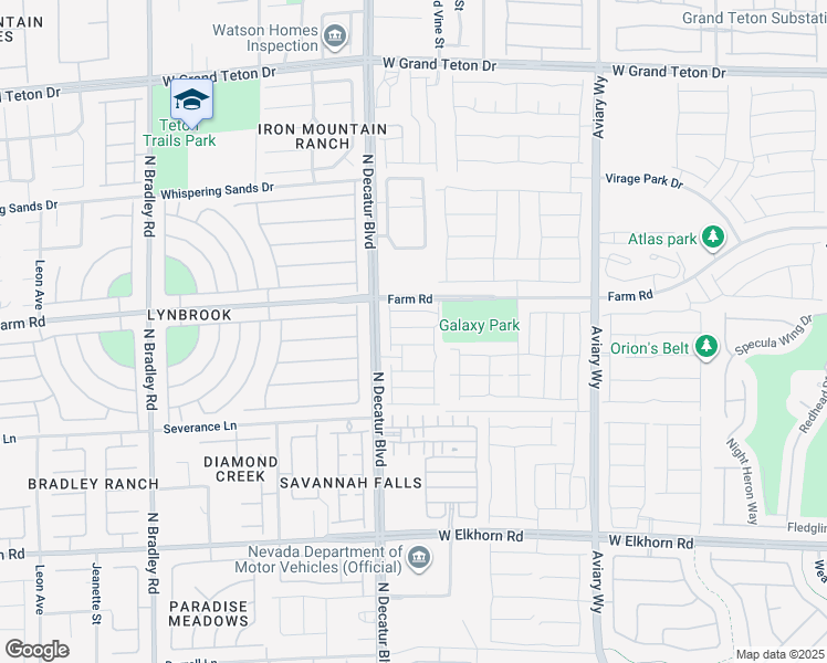 map of restaurants, bars, coffee shops, grocery stores, and more near 4705 Blaise Avenue in North Las Vegas