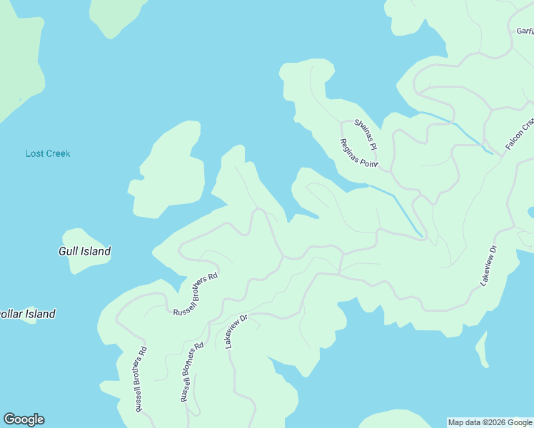 map of restaurants, bars, coffee shops, grocery stores, and more near 6070 Russell Brothers Road in Sharps Chapel