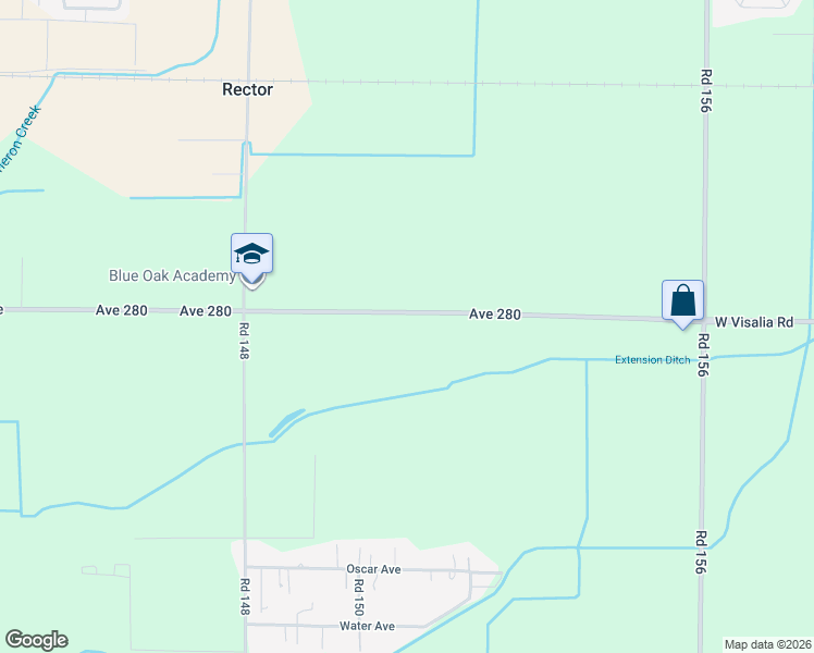 map of restaurants, bars, coffee shops, grocery stores, and more near 15093 Avenue 280 in Visalia