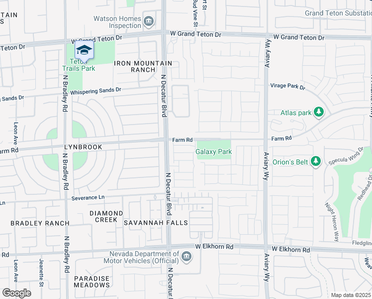map of restaurants, bars, coffee shops, grocery stores, and more near 4559 Stardusk Falls Avenue in North Las Vegas