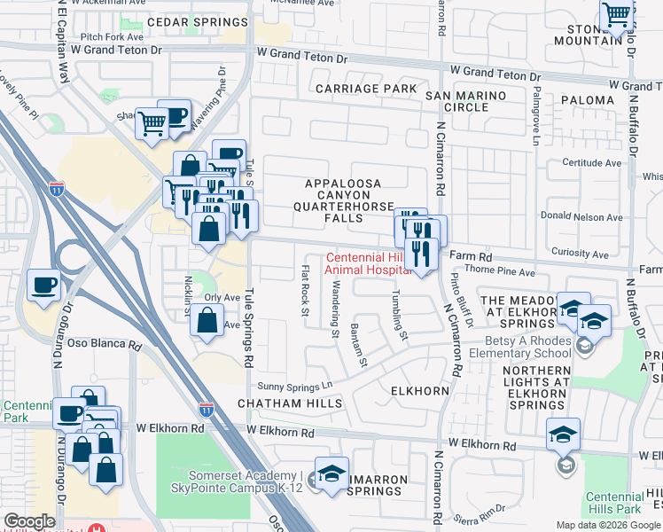 map of restaurants, bars, coffee shops, grocery stores, and more near 8208 Moradi Avenue in Las Vegas