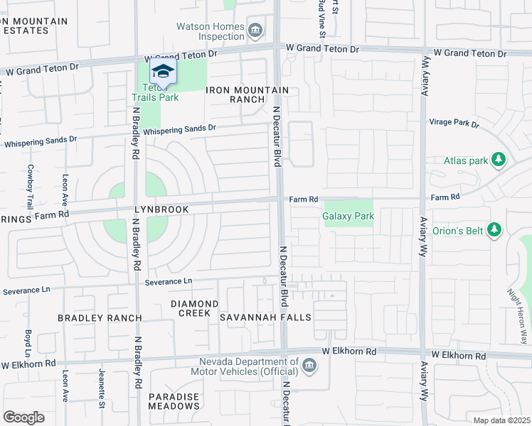 map of restaurants, bars, coffee shops, grocery stores, and more near 4821 Whisper Lake Drive in Las Vegas