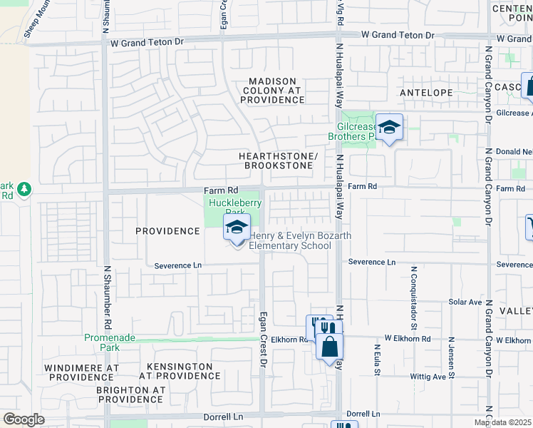 map of restaurants, bars, coffee shops, grocery stores, and more near 7527 Edgartown Harbor Street in Las Vegas