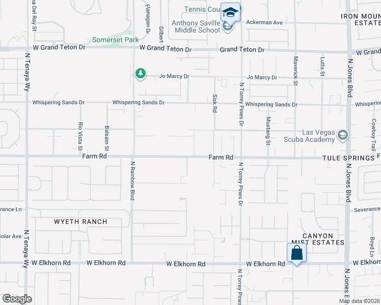 map of restaurants, bars, coffee shops, grocery stores, and more near 7615 Red Turtle Street in Las Vegas