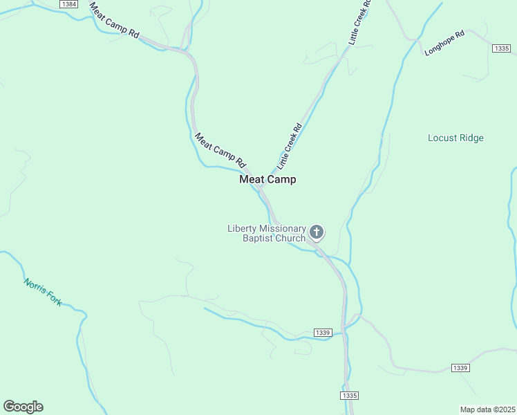 map of restaurants, bars, coffee shops, grocery stores, and more near 2577 Meat Camp Road in Boone