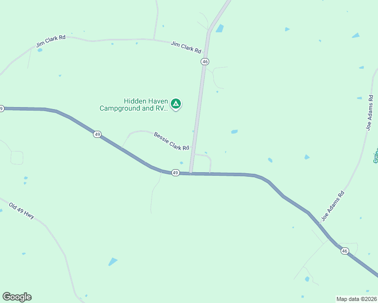 map of restaurants, bars, coffee shops, grocery stores, and more near 91 Tennessee 46 in Erin