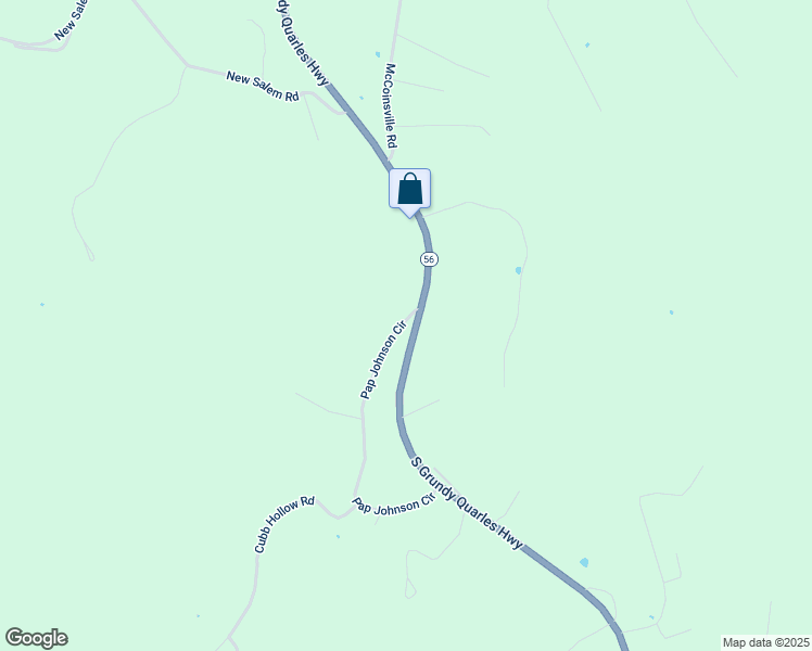 map of restaurants, bars, coffee shops, grocery stores, and more near 2306 South Grundy Quarles Highway in Gainesboro