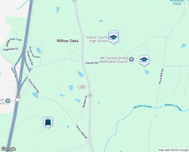 map of restaurants, bars, coffee shops, grocery stores, and more near 5 Garrett Ln in Henderson