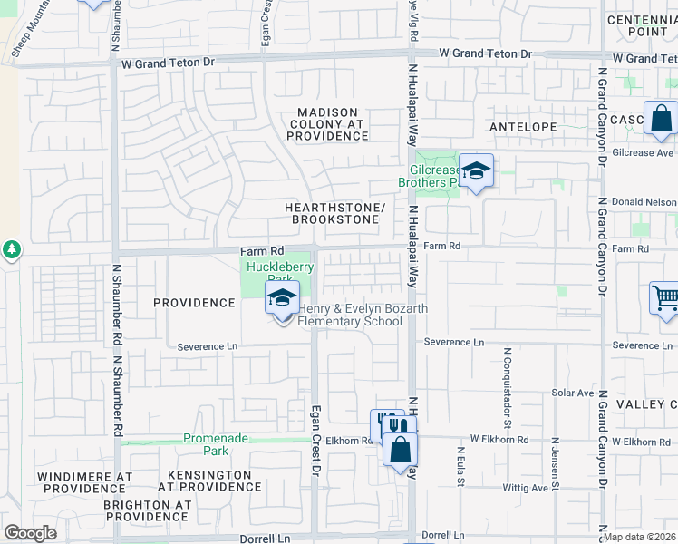 map of restaurants, bars, coffee shops, grocery stores, and more near 10232 Yarmouth Sea Court in Las Vegas