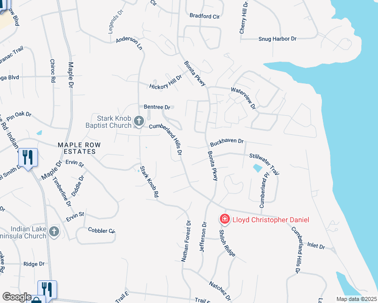 map of restaurants, bars, coffee shops, grocery stores, and more near 109 Buckhaven Court in Hendersonville