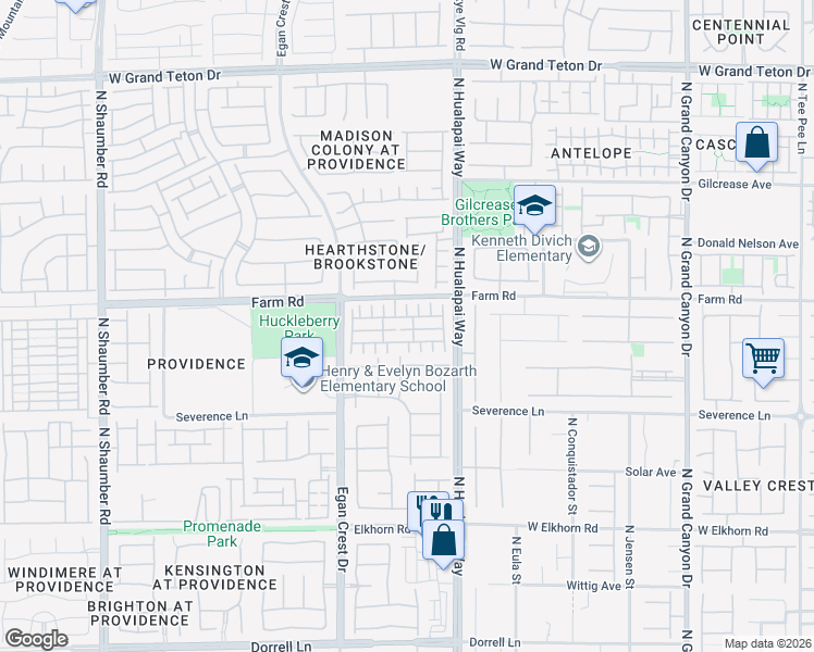 map of restaurants, bars, coffee shops, grocery stores, and more near 10144 Watchtide Court in Las Vegas
