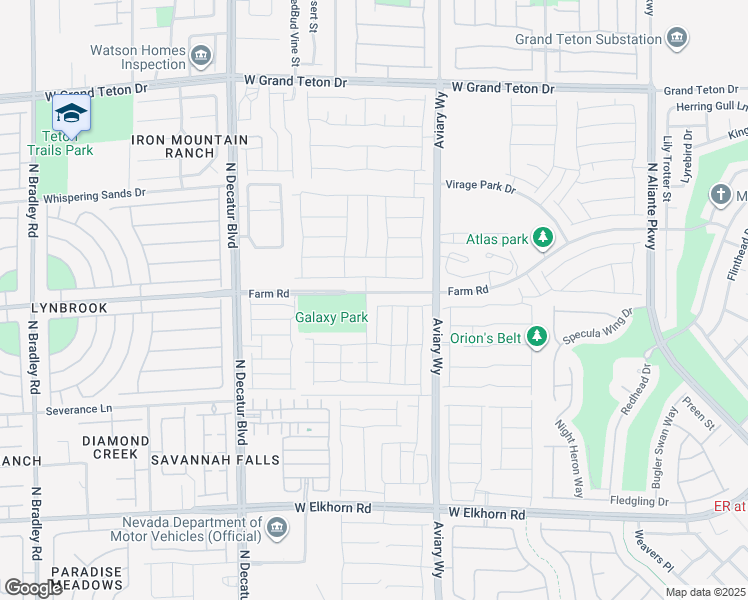 map of restaurants, bars, coffee shops, grocery stores, and more near 4426 Meadow Glade Avenue in North Las Vegas