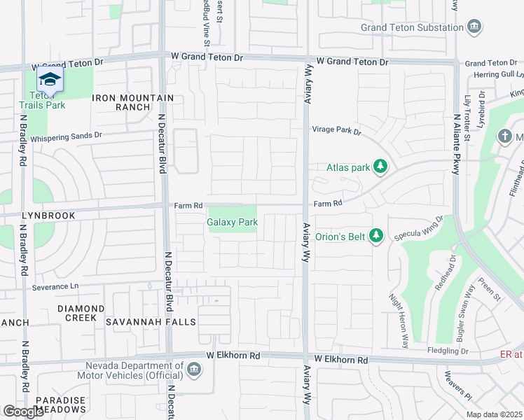 map of restaurants, bars, coffee shops, grocery stores, and more near 4426 Meadow Glade Avenue in North Las Vegas