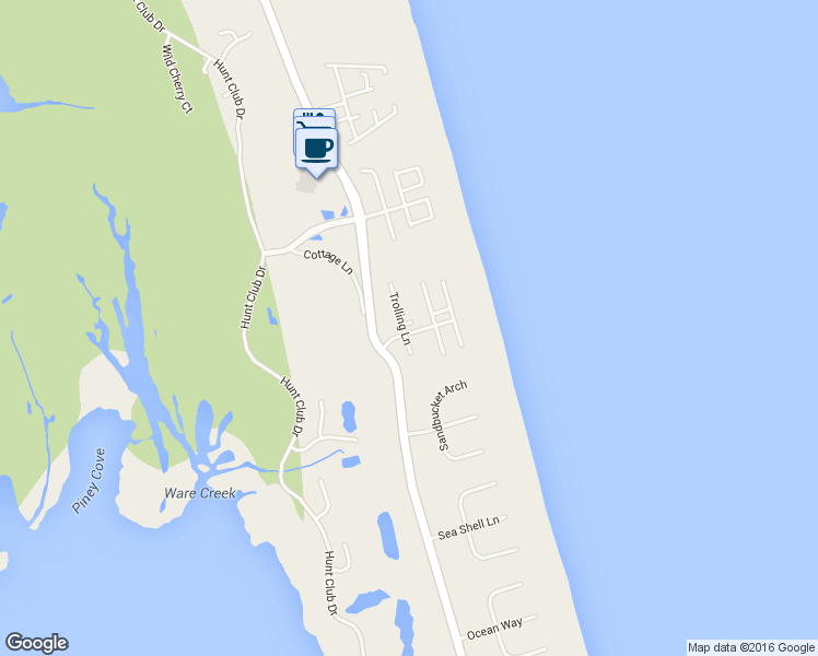 map of restaurants, bars, coffee shops, grocery stores, and more near 555 Trolling Lane in Corolla