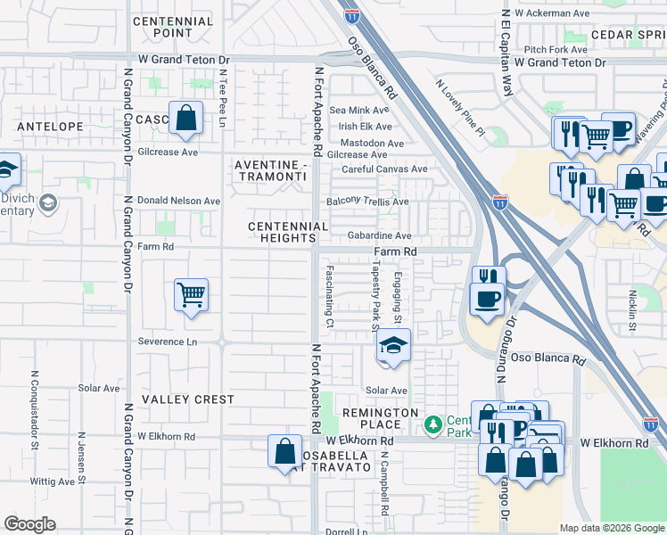 map of restaurants, bars, coffee shops, grocery stores, and more near 9149 Adorable Avenue in Las Vegas