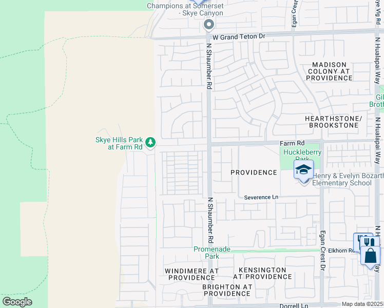 map of restaurants, bars, coffee shops, grocery stores, and more near 10718 Azure Ocean Avenue in Las Vegas