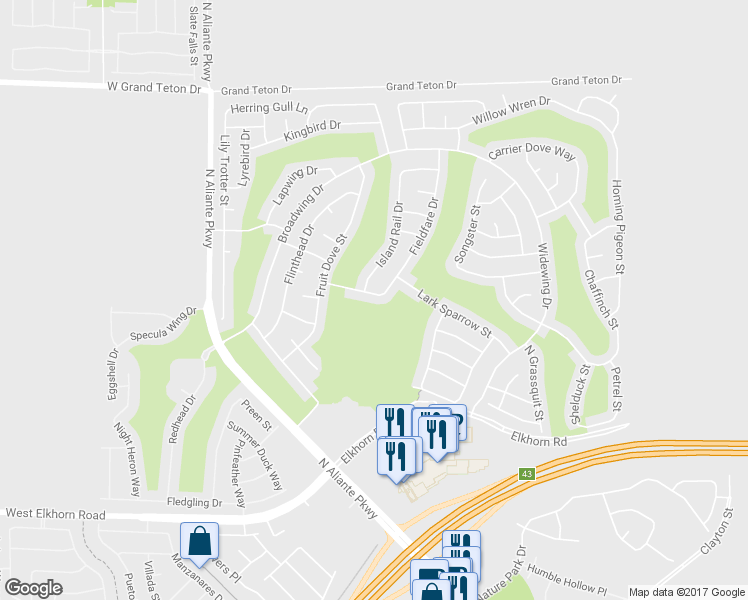 map of restaurants, bars, coffee shops, grocery stores, and more near 3025 Frigate Way in North Las Vegas