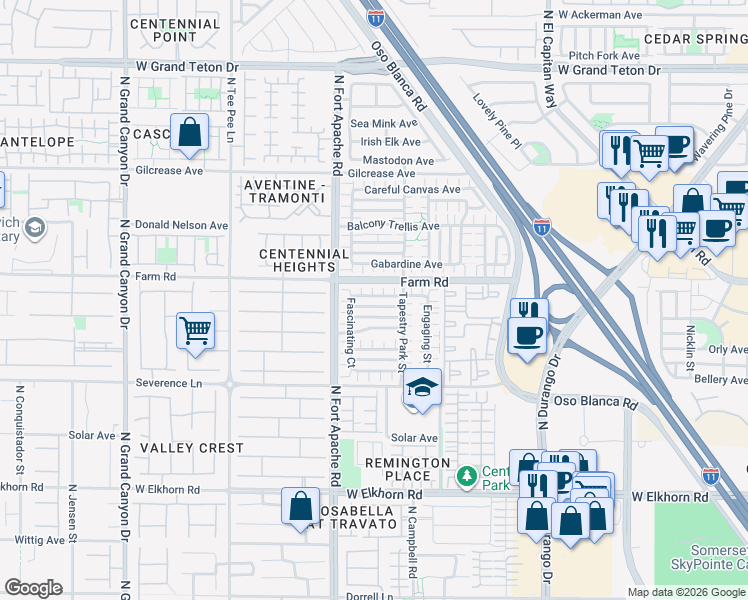 map of restaurants, bars, coffee shops, grocery stores, and more near 9121 Adorable Avenue in Las Vegas