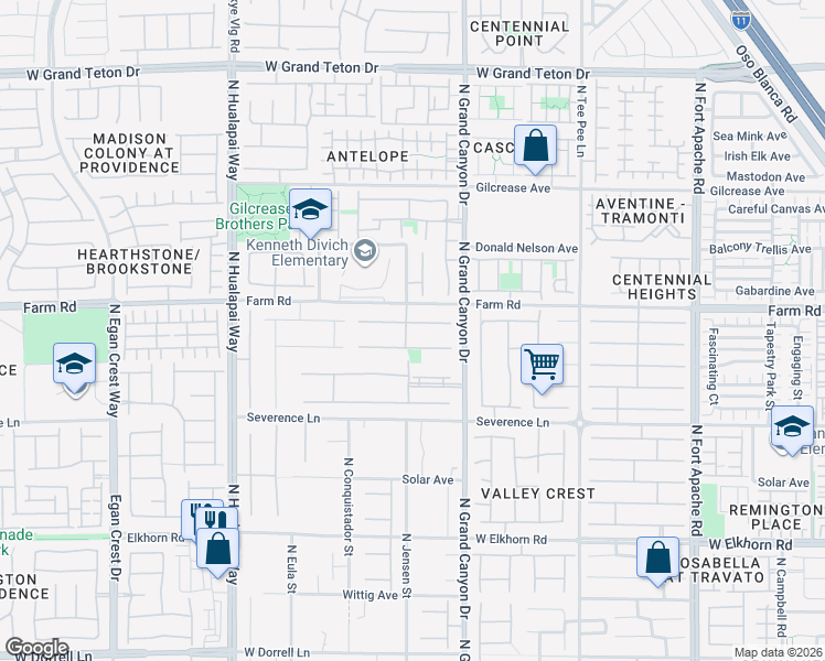 map of restaurants, bars, coffee shops, grocery stores, and more near 9635 Ramon Valley Avenue in Las Vegas
