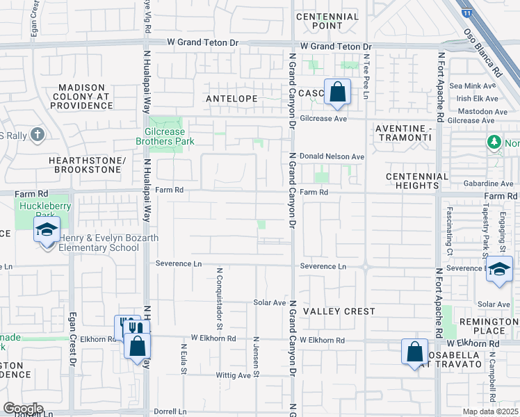 map of restaurants, bars, coffee shops, grocery stores, and more near 9635 Ramon Valley Avenue in Las Vegas
