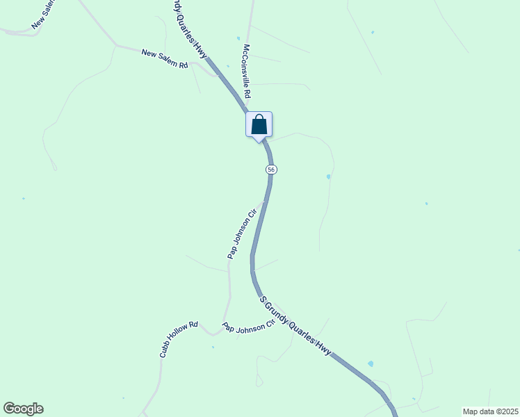 map of restaurants, bars, coffee shops, grocery stores, and more near 2306 South Grundy Quarles Highway in Gainesboro