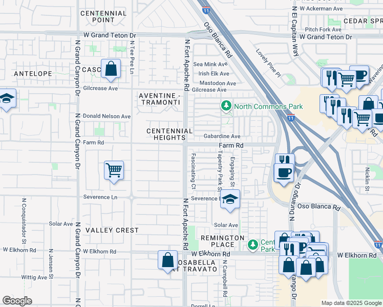 map of restaurants, bars, coffee shops, grocery stores, and more near 9156 Accomplishment Court in Las Vegas