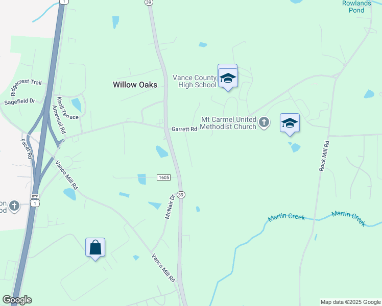 map of restaurants, bars, coffee shops, grocery stores, and more near 5 Garrett Ln in Henderson