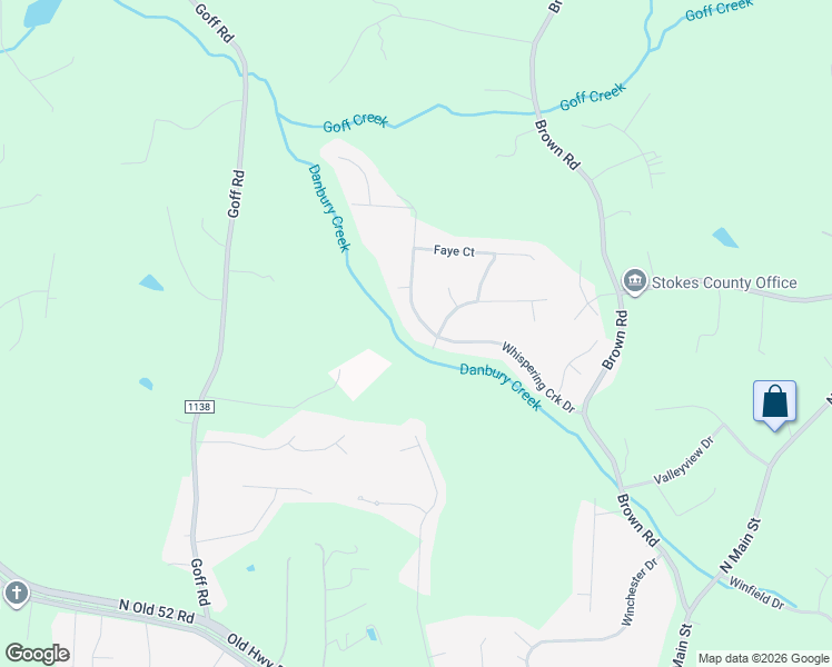 map of restaurants, bars, coffee shops, grocery stores, and more near 209 Whispering Creek Road in King