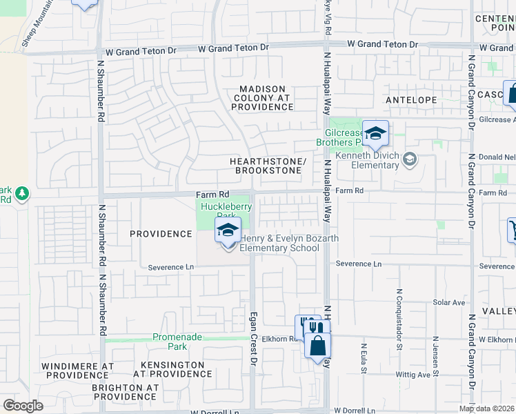map of restaurants, bars, coffee shops, grocery stores, and more near 10236 Elias Child Court in Las Vegas