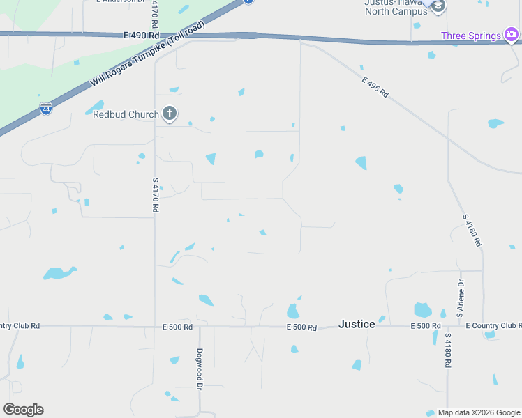 map of restaurants, bars, coffee shops, grocery stores, and more near 14356 East Glenwood Drive in Claremore