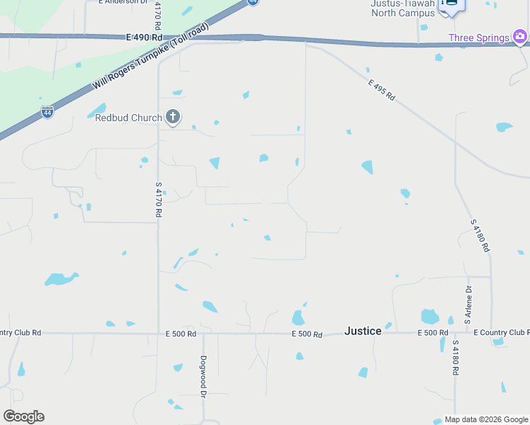 map of restaurants, bars, coffee shops, grocery stores, and more near 14356 East Glenwood Drive in Claremore