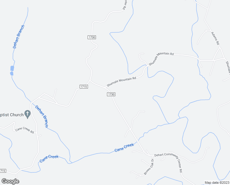 map of restaurants, bars, coffee shops, grocery stores, and more near 2464 Dehart Community Center Road in Hays