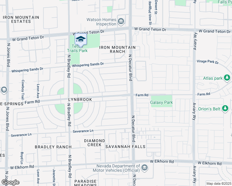 map of restaurants, bars, coffee shops, grocery stores, and more near 4913 Morning Splash Avenue in Las Vegas