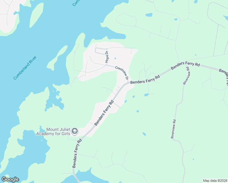 map of restaurants, bars, coffee shops, grocery stores, and more near 4915 Benders Ferry Road in Mt. Juliet