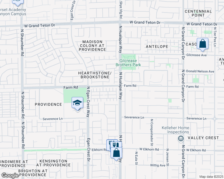 map of restaurants, bars, coffee shops, grocery stores, and more near 7563 Chimney Point Court in Las Vegas