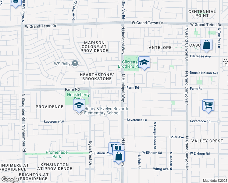 map of restaurants, bars, coffee shops, grocery stores, and more near 7563 Chimney Point Court in Las Vegas