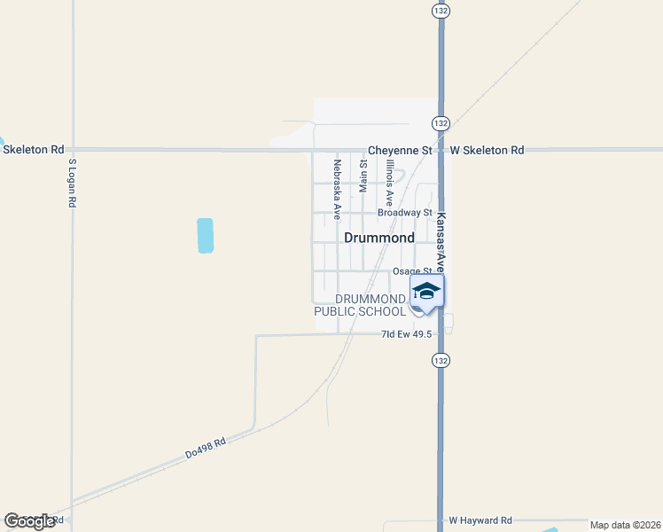 map of restaurants, bars, coffee shops, grocery stores, and more near 508 Nebraska Avenue in Drummond