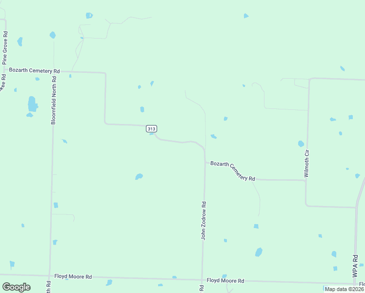 map of restaurants, bars, coffee shops, grocery stores, and more near 22097 Bozarth Cemetery Road in Gentry